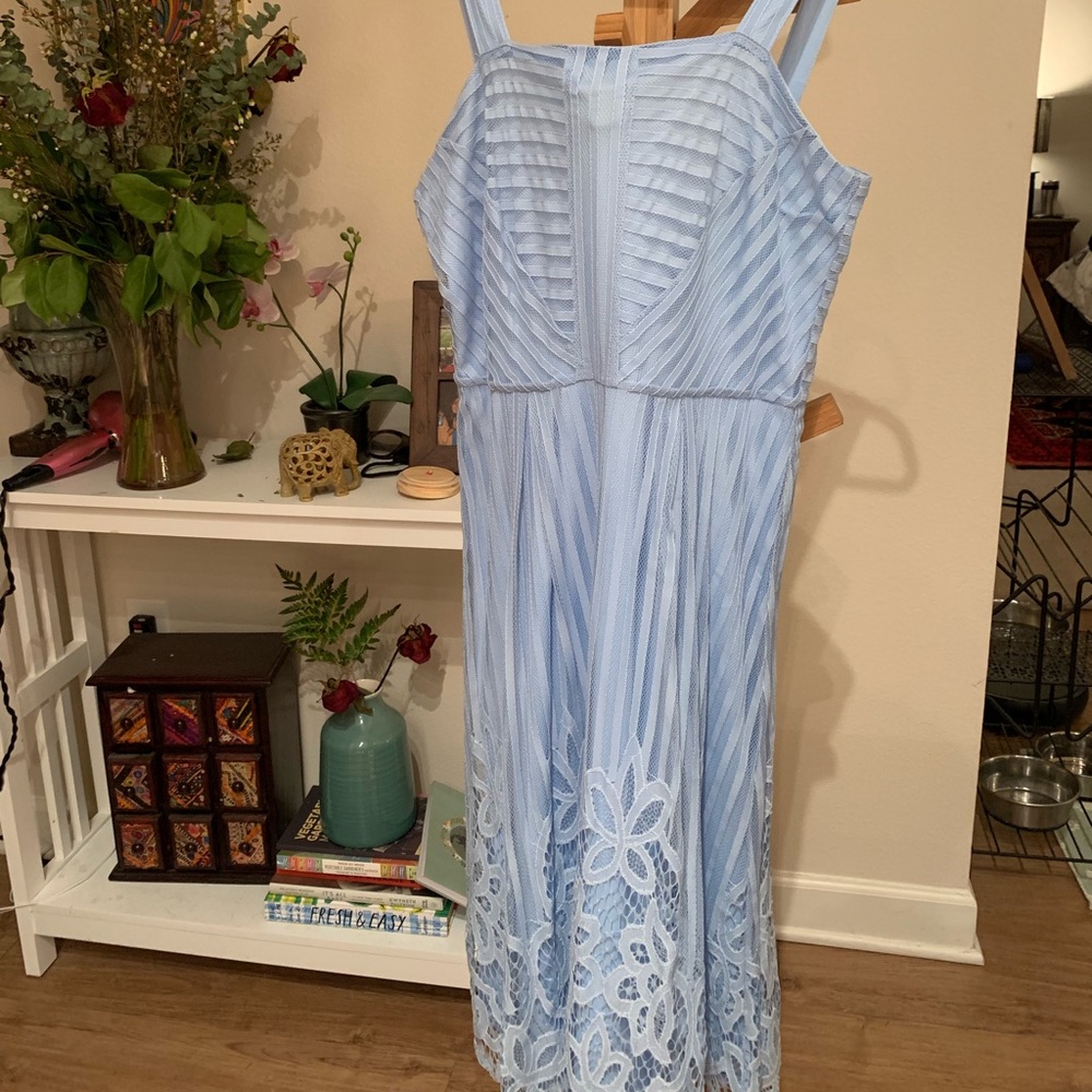 Baby blue lace dress
